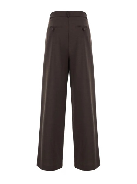 Pantaloni Brown Pants with Pockets and Finished Hems in Tech Fabric for Men