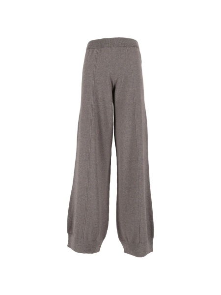 Pantaloni de trening Fabiana Filippi gri din lana si matase