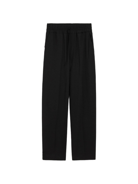 Pantaloni drepti AMI Paris negri