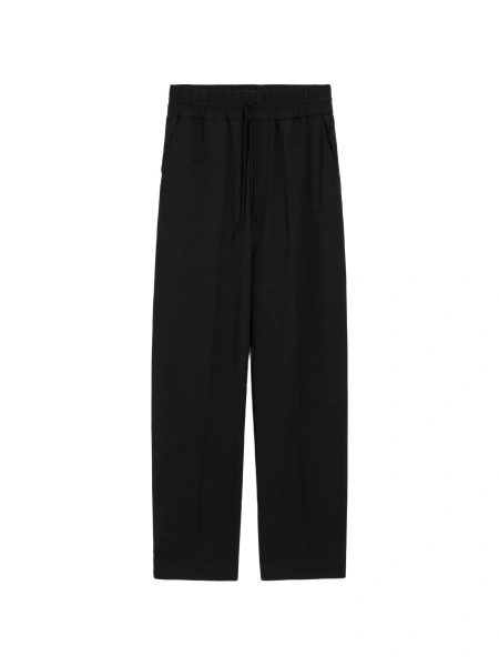 Pantaloni drepti AMI Paris negri