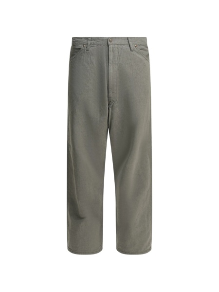 Pantaloni drepti Beams Plus gri