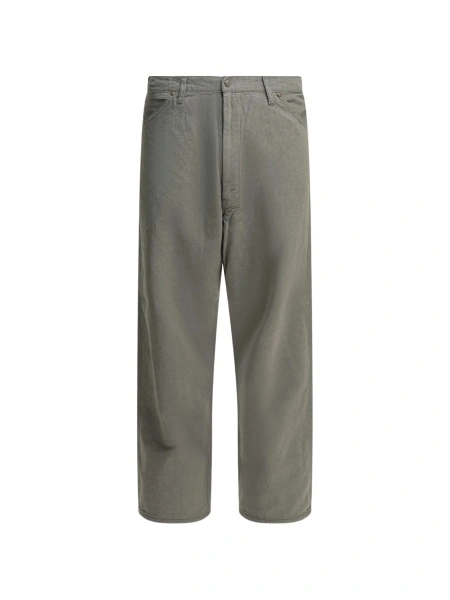 Pantaloni drepti Beams Plus gri