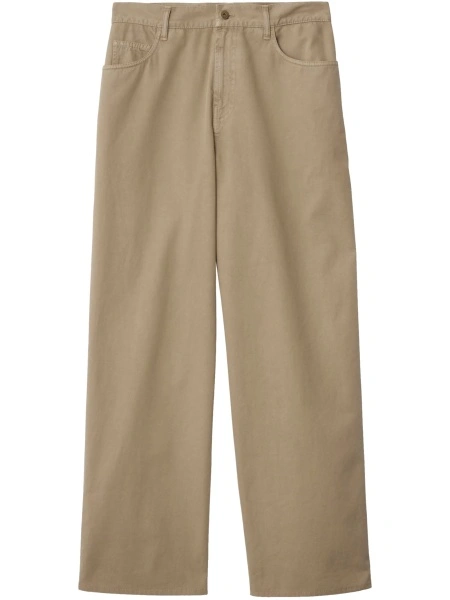 Pantaloni drepti Burberry neutri
