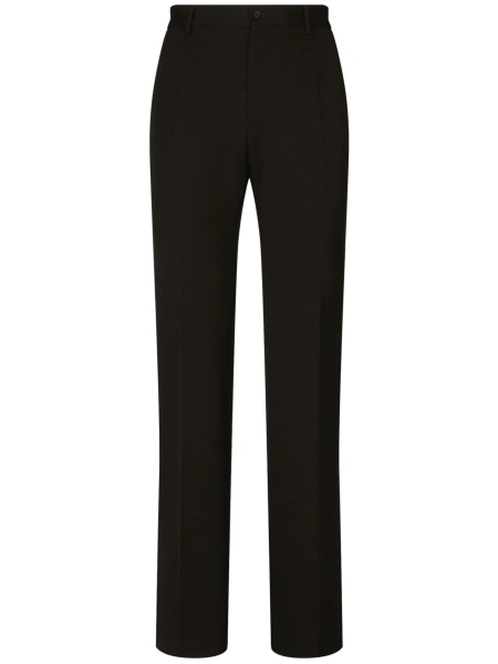 Pantaloni drepti Dolce & Gabbana negri