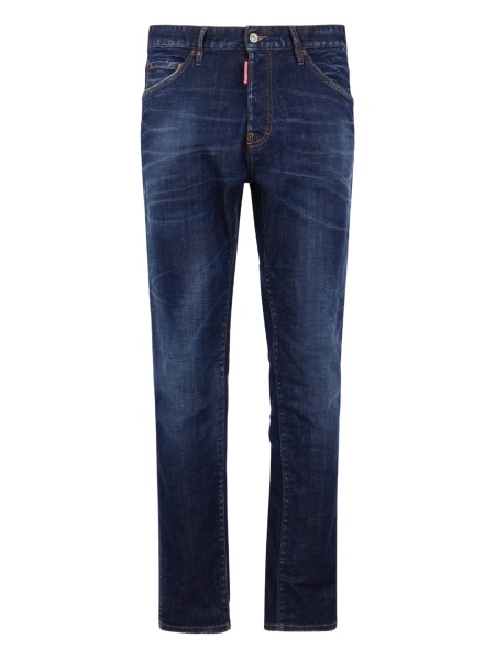 Pantaloni drepti DSQUARED2 albastri