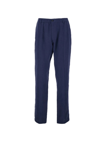 Pantaloni drepti Emporio Armani albastri