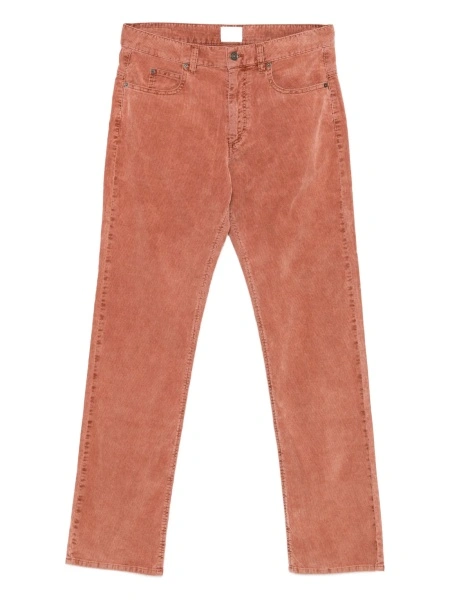 Pantaloni drepti Isabel Marant maro din elastan si bumbac