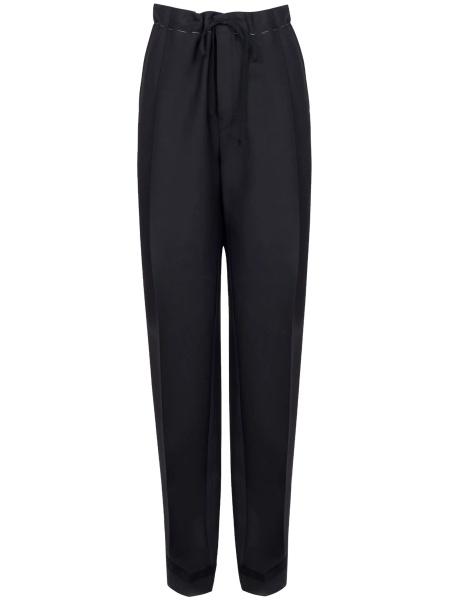 Pantaloni drepti Maison Margiela negri