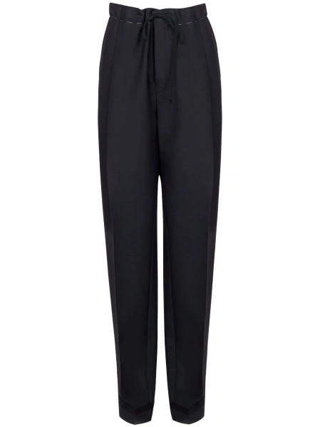Pantaloni drepti Maison Margiela negri