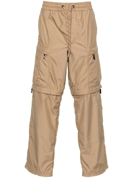 Pantaloni drepti Moncler Grenoble neutri din polyester