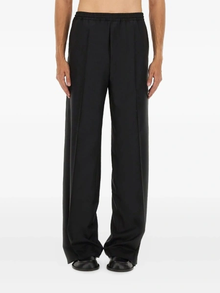 Pantaloni drepti Moschino negri