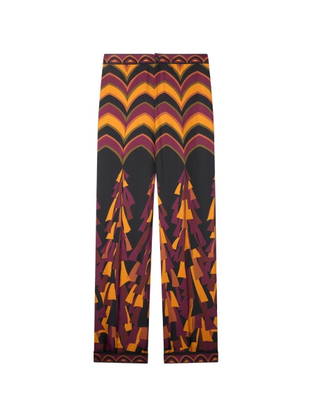 Pantaloni drepti PUCCI negri din matase