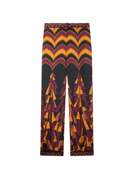 Pantaloni drepti PUCCI negri din matase