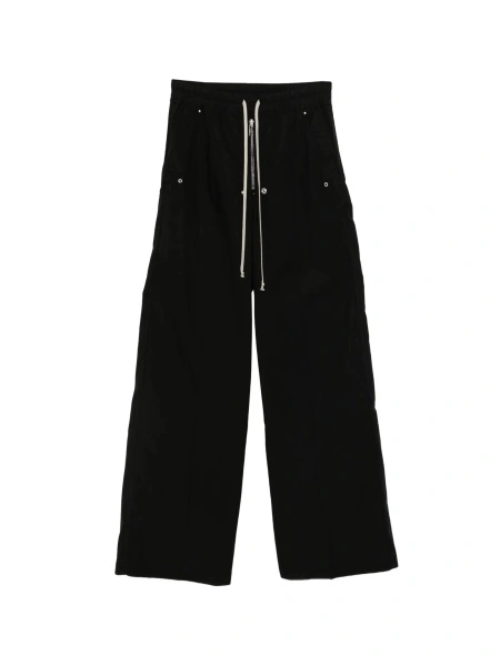 Pantaloni drepti Rick Owens negri