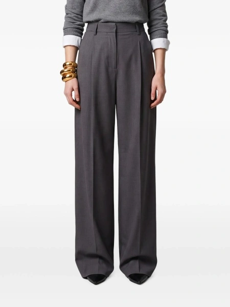 Pantaloni drepti SUTTON NEW YORK gri