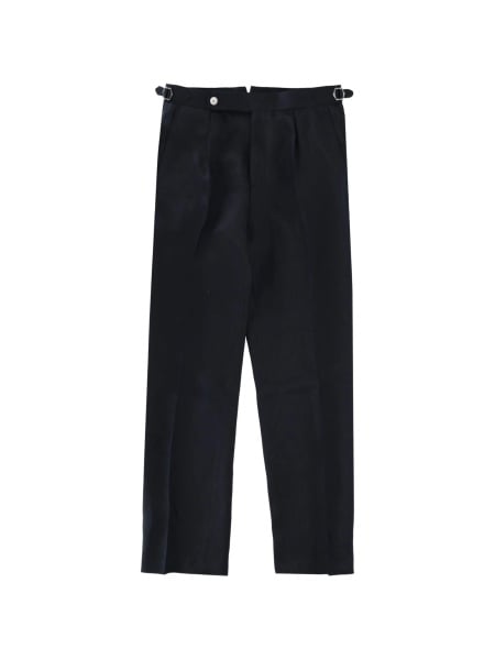 Pantaloni eleganti Hugo Boss albastri din in