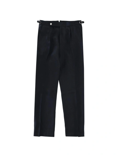 Pantaloni eleganti Hugo Boss albastri din in