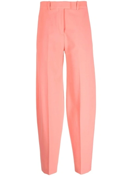 Pantaloni eleganti THE ATTICO roz din spandex/elastan si polyester