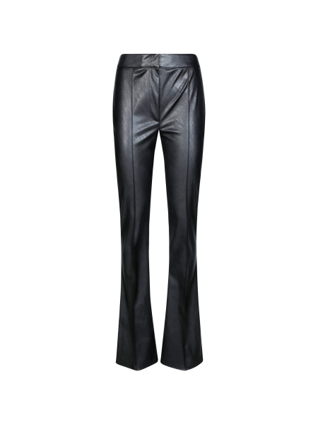 Pantaloni evazati Elisabetta Franchi negri din polyester