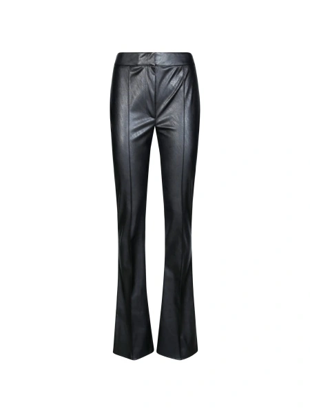 Pantaloni evazati Elisabetta Franchi negri din polyester