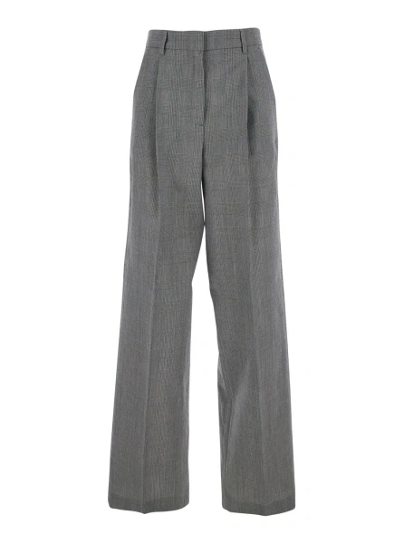 Pantaloni Golden Goose gri din lana