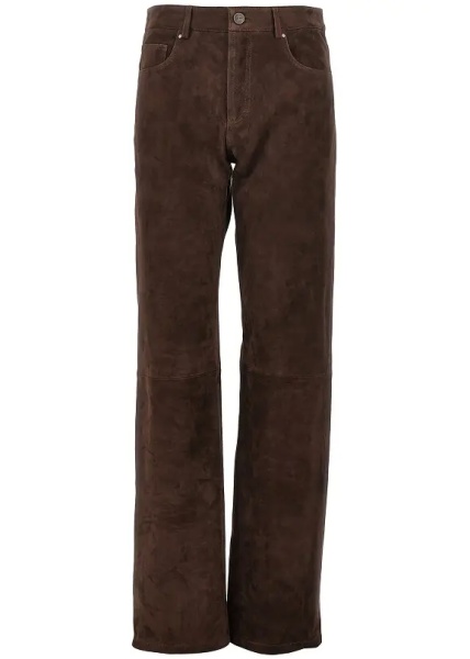 Pantaloni 'Jean' suede leather pants