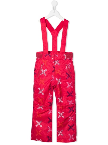 Pantaloni Kenzo roz din polyester