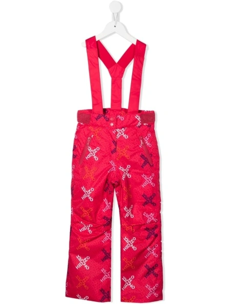 Pantaloni Kenzo roz din polyester