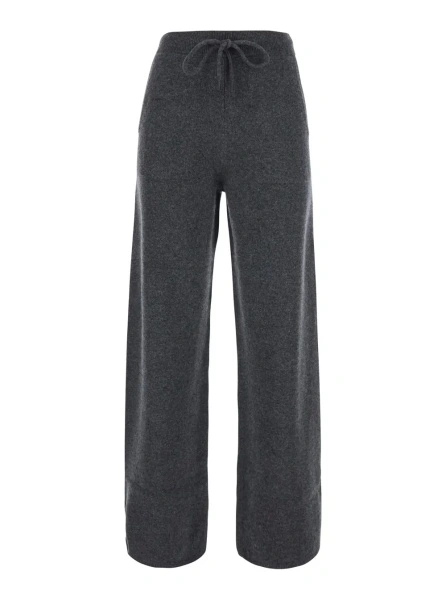 Pantaloni Max Mara gri din casmir