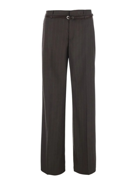 Pantaloni Pants with pockets and straight hem in Tech Fabric beige for women