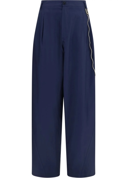 Pantaloni Phebe chain adorned wide-leg Pants