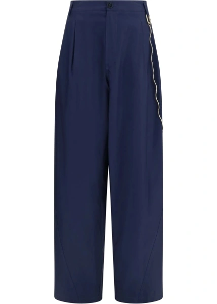 Pantaloni Phebe chain adorned wide-leg Pants
