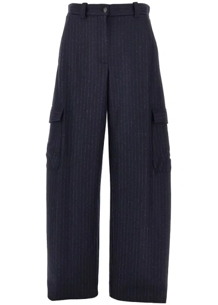 Pantaloni Pinstriped flannel cargo pants