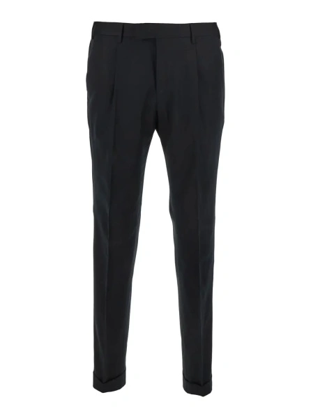 Pantaloni PT TORINO negri din lana