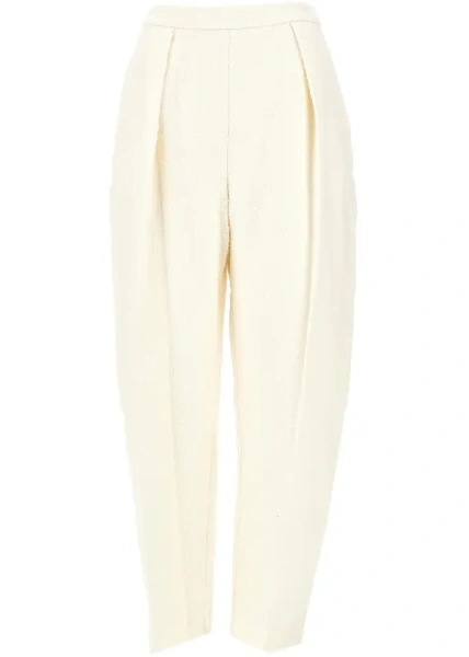 Pantaloni Sculptural bouclé pants