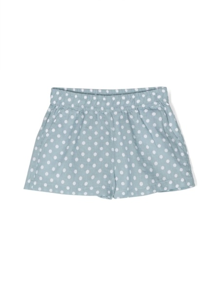 Pantaloni scurti Aspesi albastri din in si bumbac