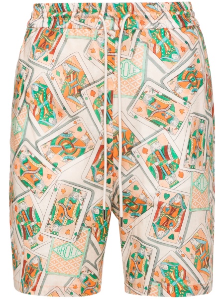 Pantaloni scurti DRÔLE DE MONSIEUR neutri din in si bumbac
