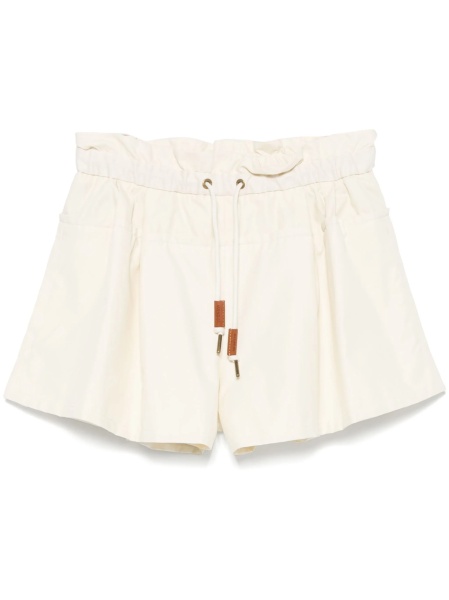 Pantaloni scurti Moncler neutri din poliamida si bumbac