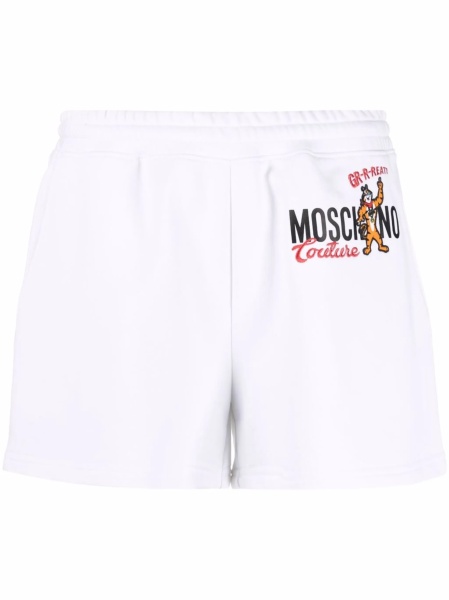 Pantaloni scurti Moschino albi