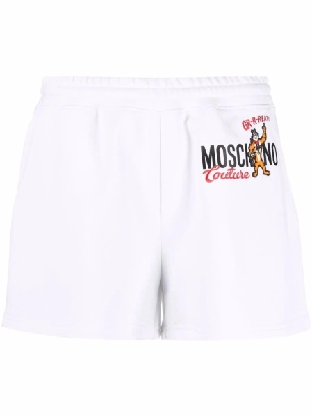 Pantaloni scurti Moschino albi