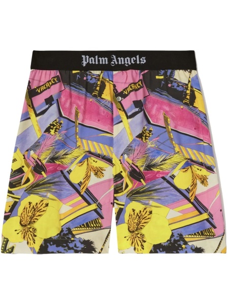 Pantaloni scurti Palm Angels roz