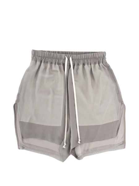 Pantaloni scurti Rick Owens gri din matase