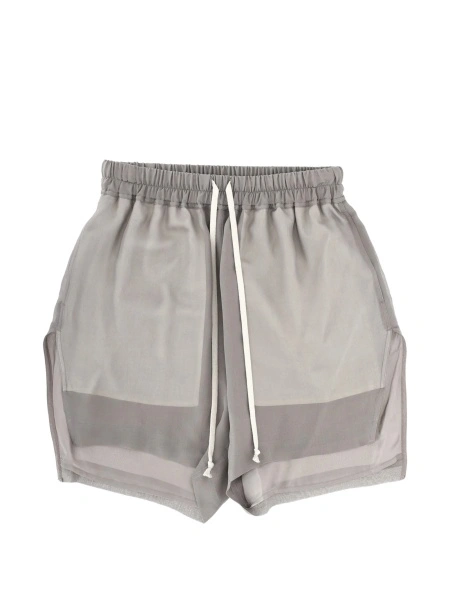 Pantaloni scurti Rick Owens gri din matase