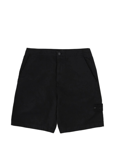Pantaloni scurti Stone Island negri