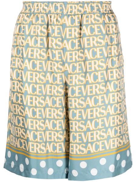 Pantaloni scurti Versace albastri