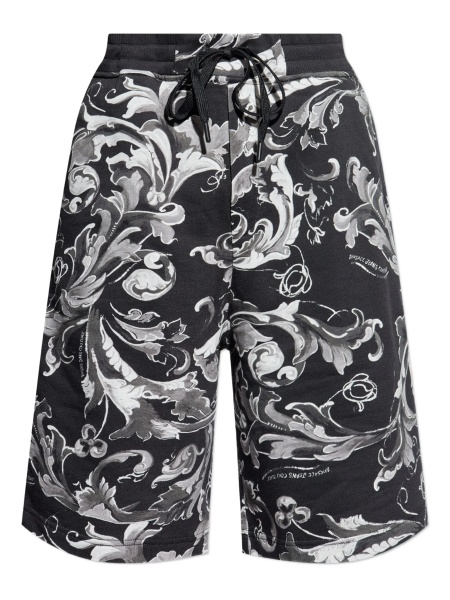 Pantaloni scurti Versace Jeans Couture negri