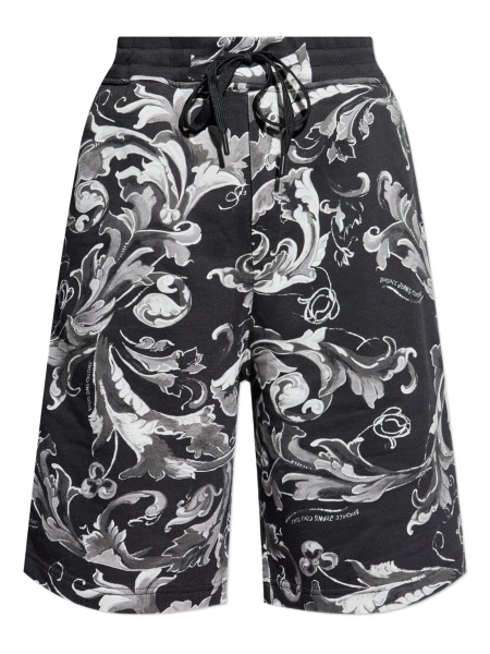 Pantaloni scurti Versace Jeans Couture negri