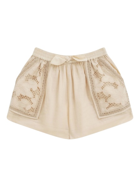 Pantaloni scurti ZIMMERMANN neutri din bumbac
