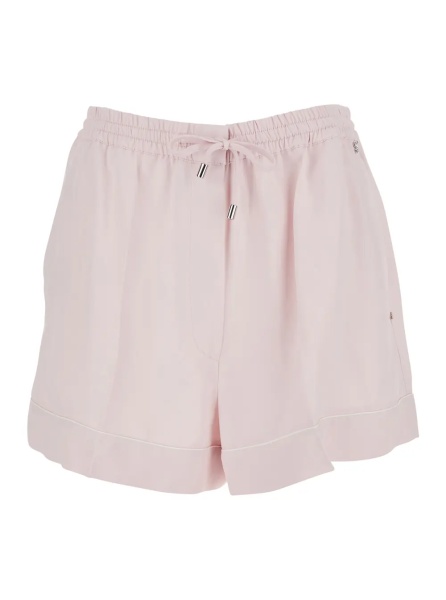 Pantaloni Shorts 'SPXCRESPO' Pink with Pockets and High Waist in Viscose Women