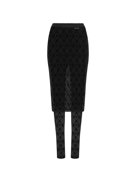 Pantaloni slim fit MARINE SERRE negri